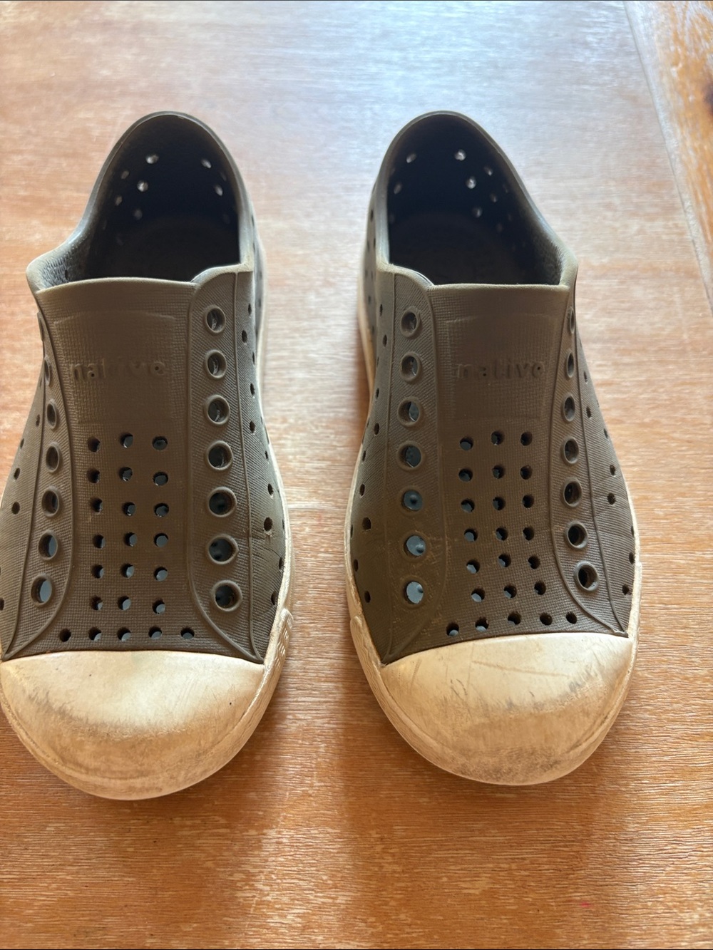 Olive Green Native Toddler Water Shoes